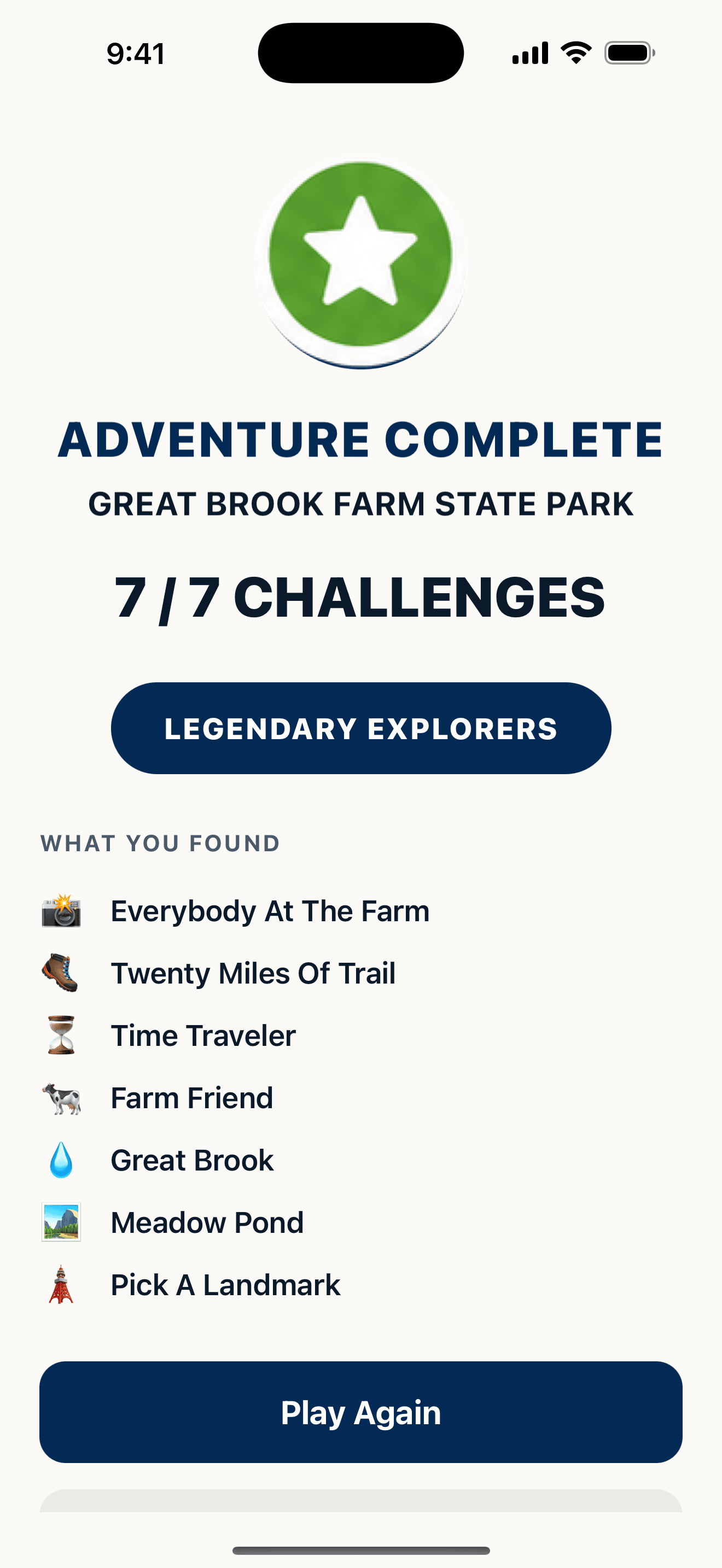 Adventure complete