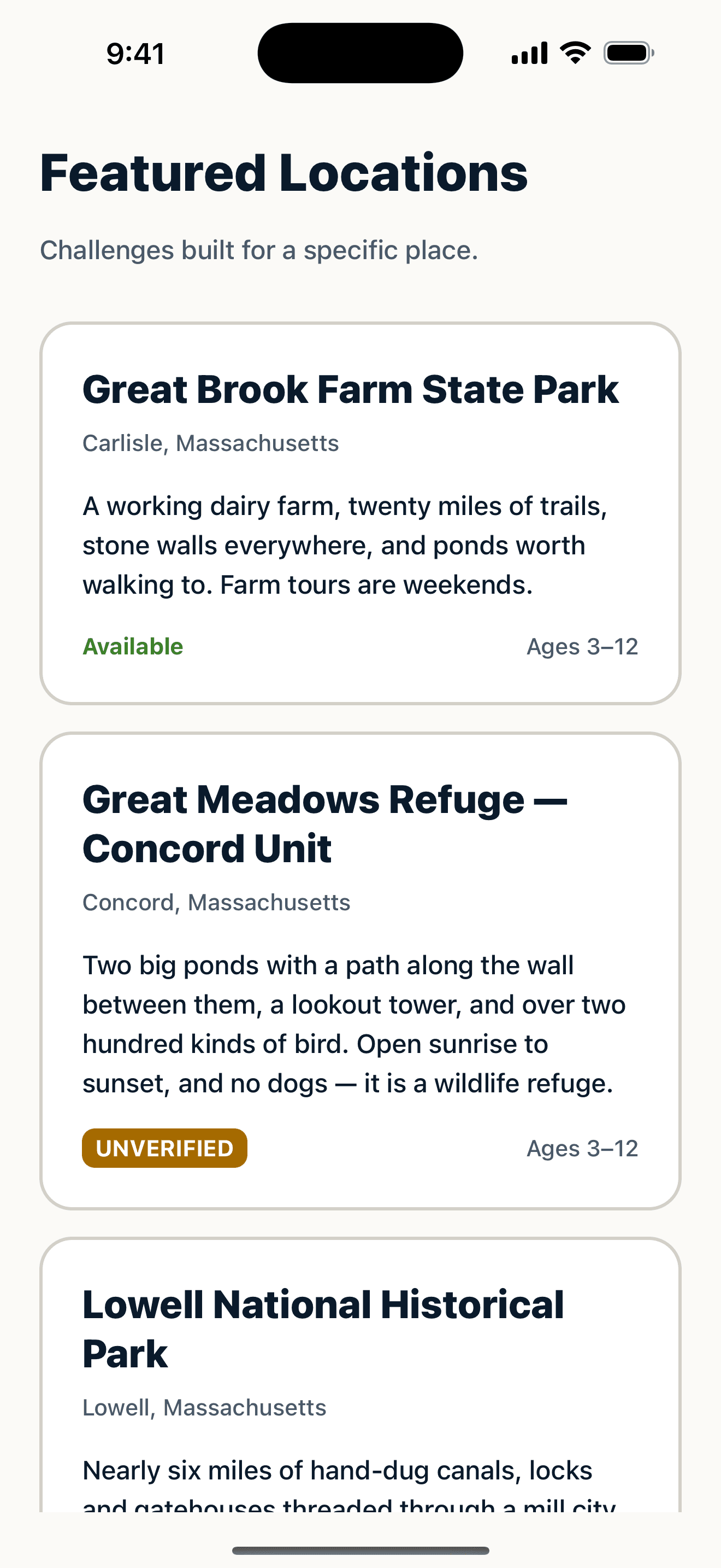 Featured locations